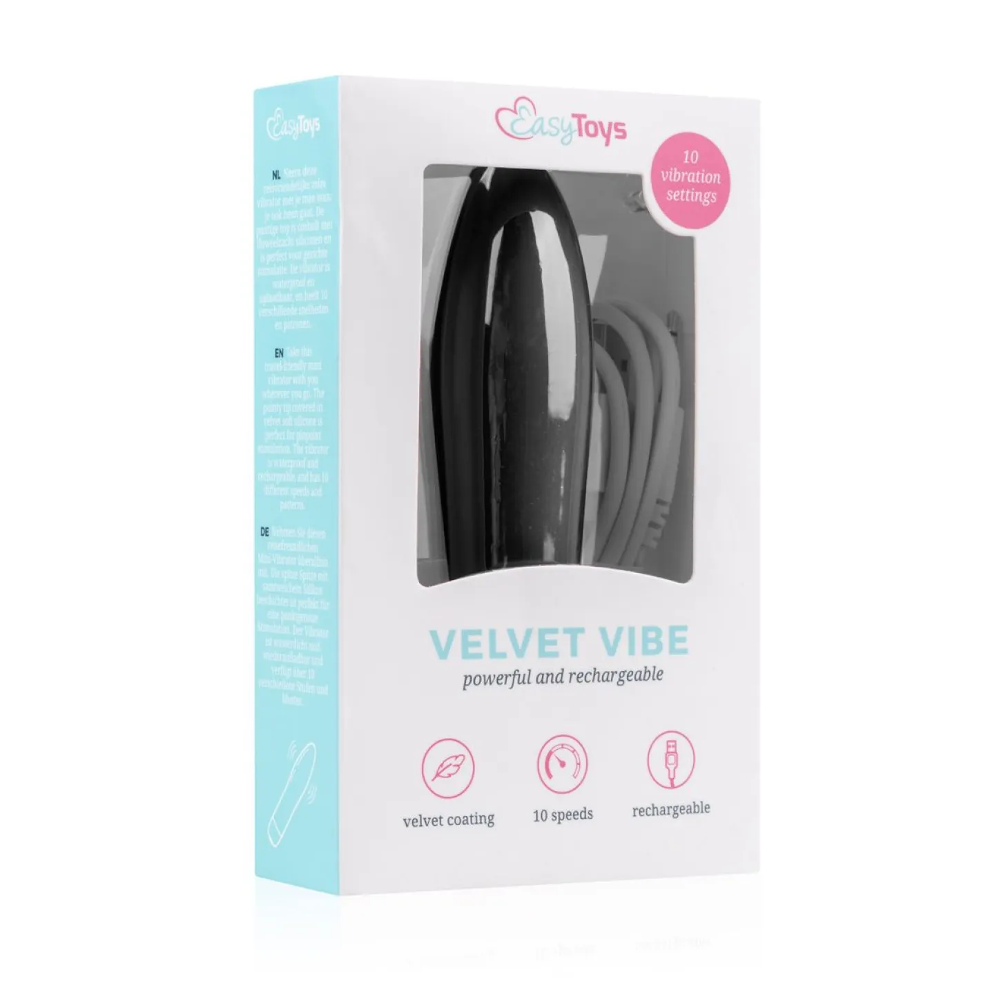 EasyToys - Vibromasseur ultradoux "Velvet Vibe" - Noir