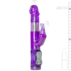EasyToys - Vibro rabbit avec billes rotatives - Violet