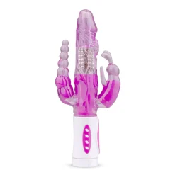 EasyToys - Vibro rabbit avec simulateur anal et clitoridien - Rose