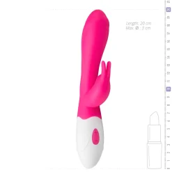 EasyToys - Vibro rabbit - Rose/Blanc