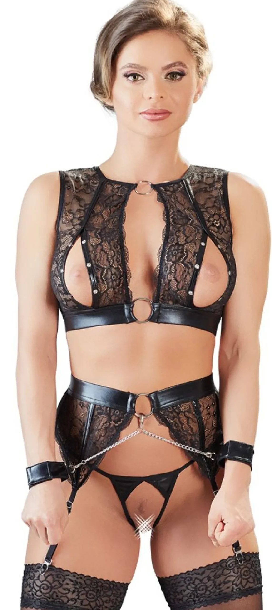 Ensemble Lingerie Dentelle Bondage