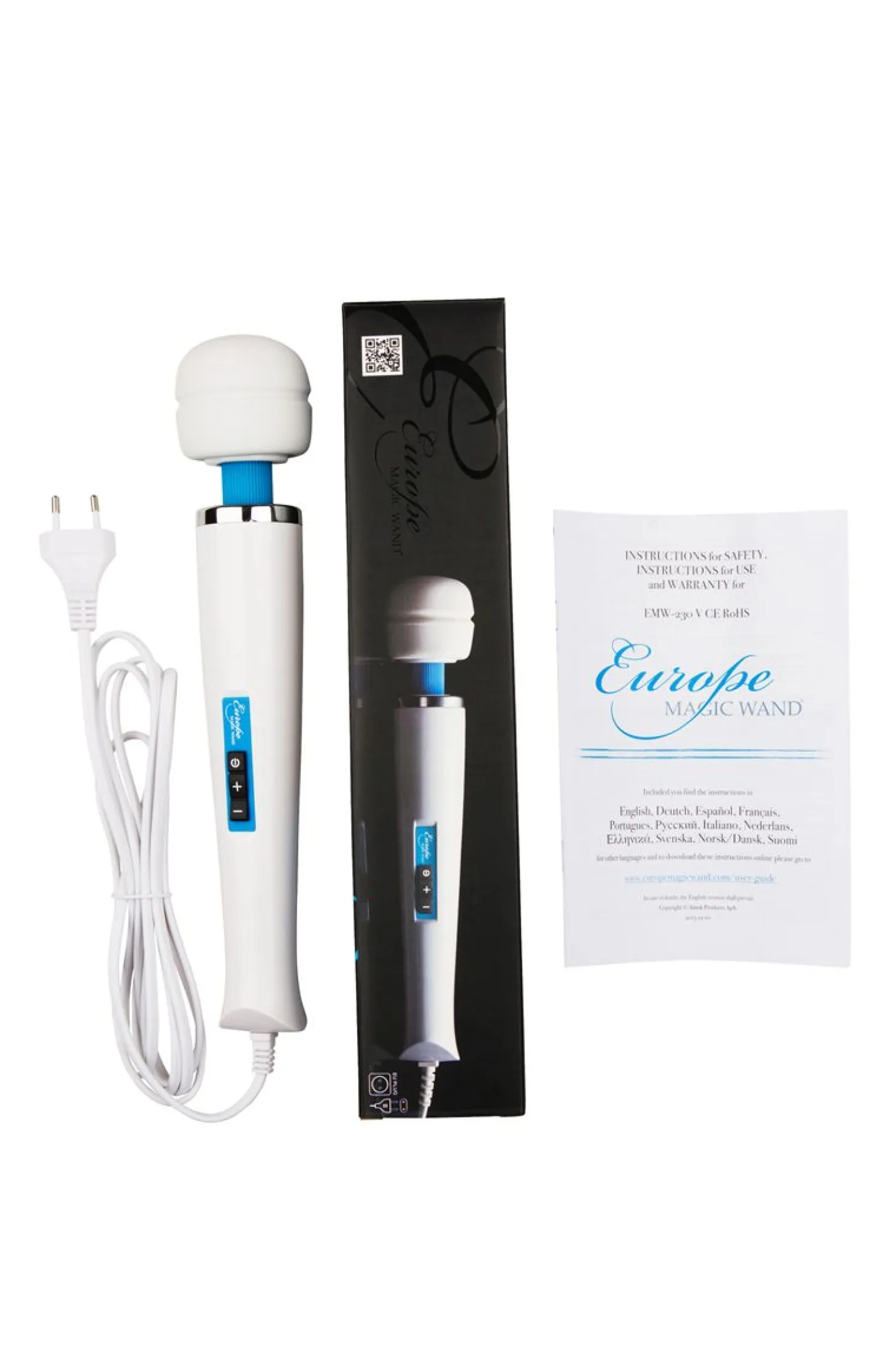Europe Magic Wand - Vibromasseur Wand puissant - Blanc