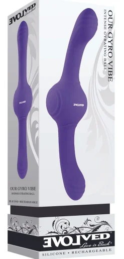 Evolved - Notre Vibromasseur Gyro Vibe à Double Extrémité - Violet