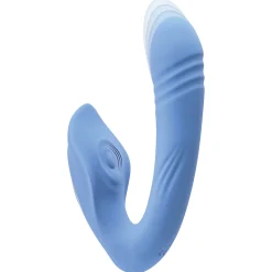 Evolved - Vibromasseur Tap and Trust - Bleu clair