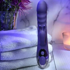 Evolved - Vibro rabbit va-et-vient, rotatif et vibrant - Violet