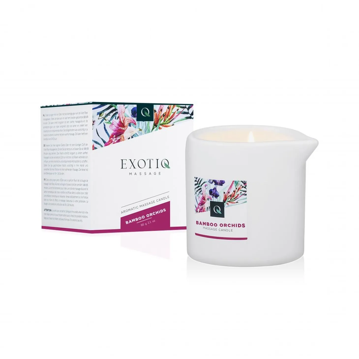 Exotiq - Bougie de massage orchidées bambou - 60 g