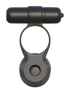 Fantasy C-ringz Cockring & gode Posable Partner Double Penetrator Noir