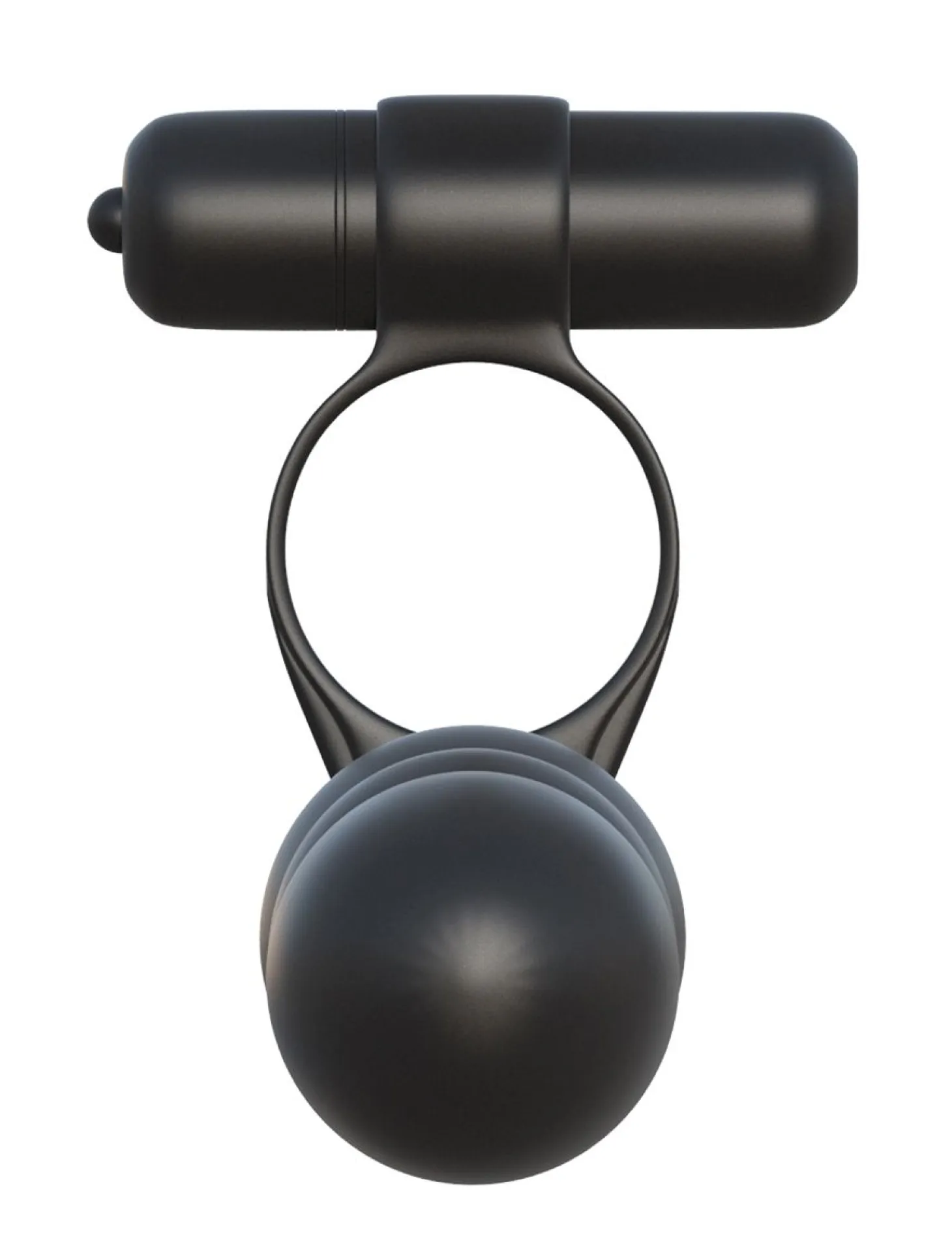 Fantasy C-ringz Cockring & gode Posable Partner Double Penetrator Noir