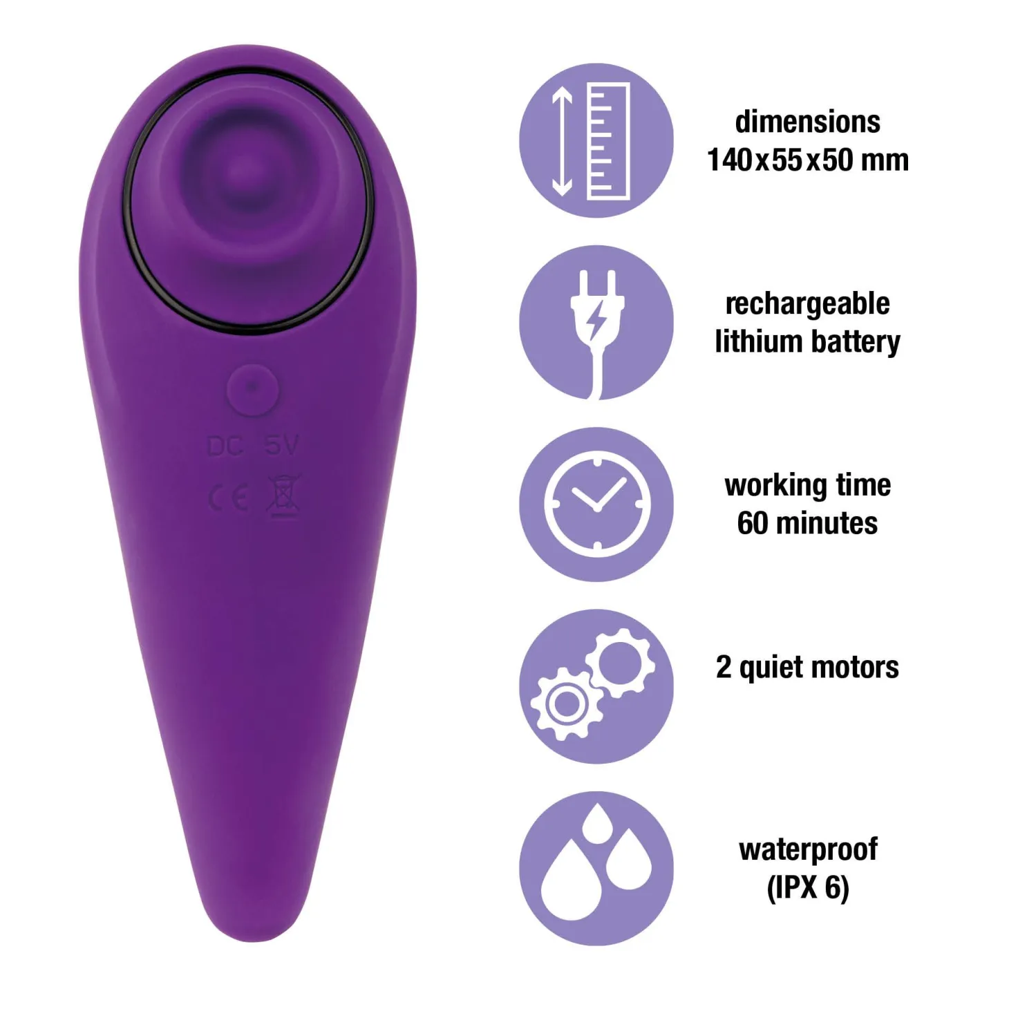 FemmeGasm Tapp 2 - Stimulateur clitoridien - Violet