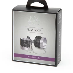 Fifty Shades Of Grey - Menottes en satin et dentelle