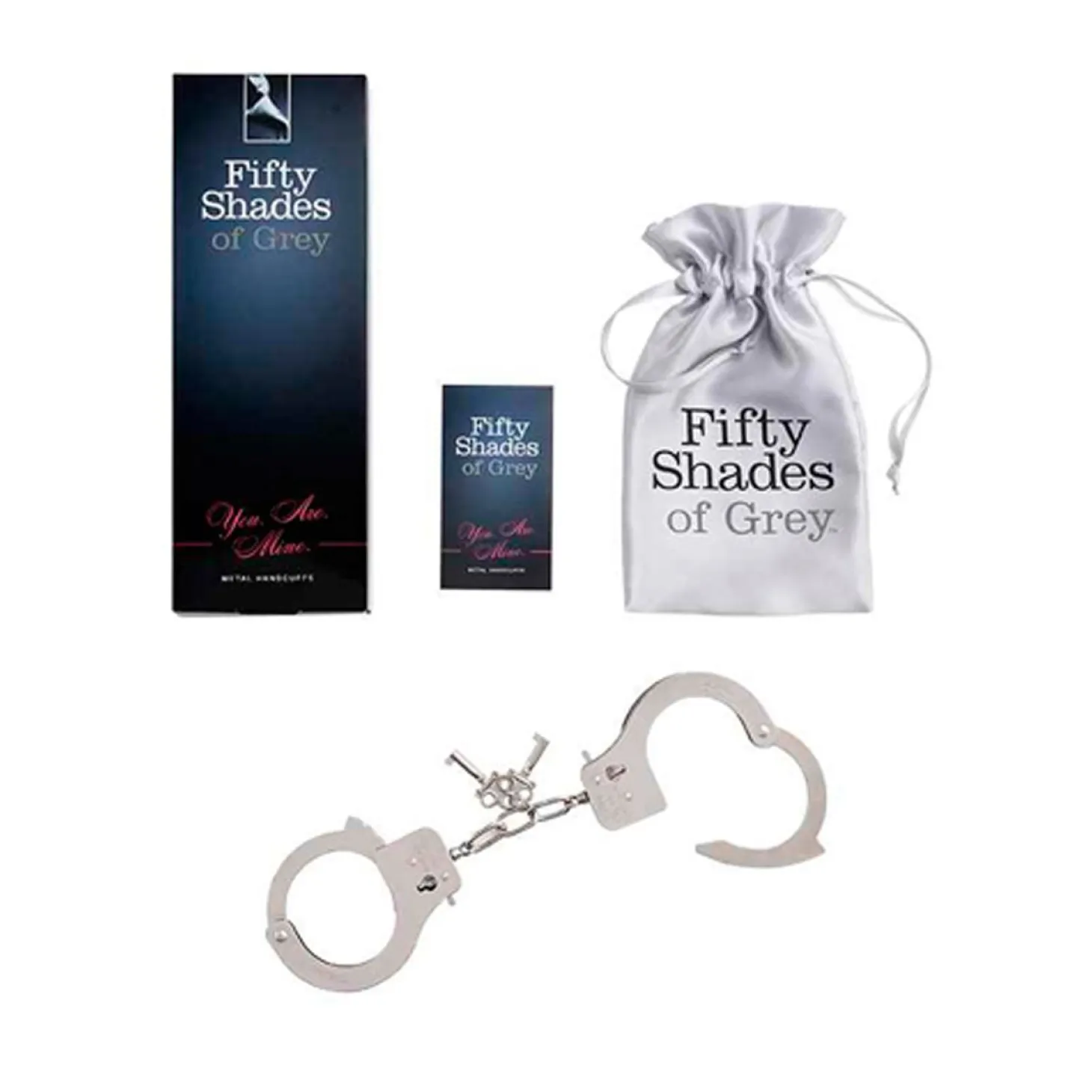 Fifty Shades of Grey – YOU ARE MINE Menottes – Métal Argenté