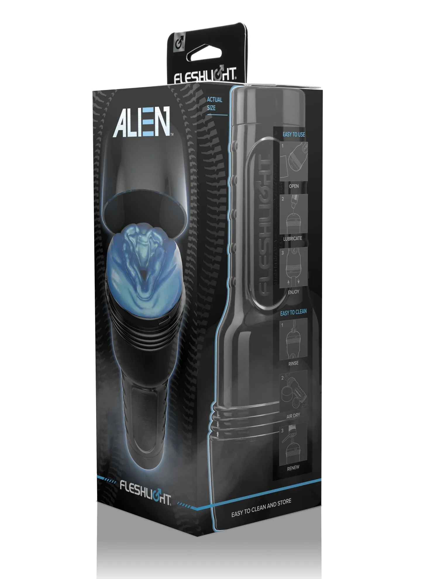 Fleshlight - Masturbateur alien - Bleu