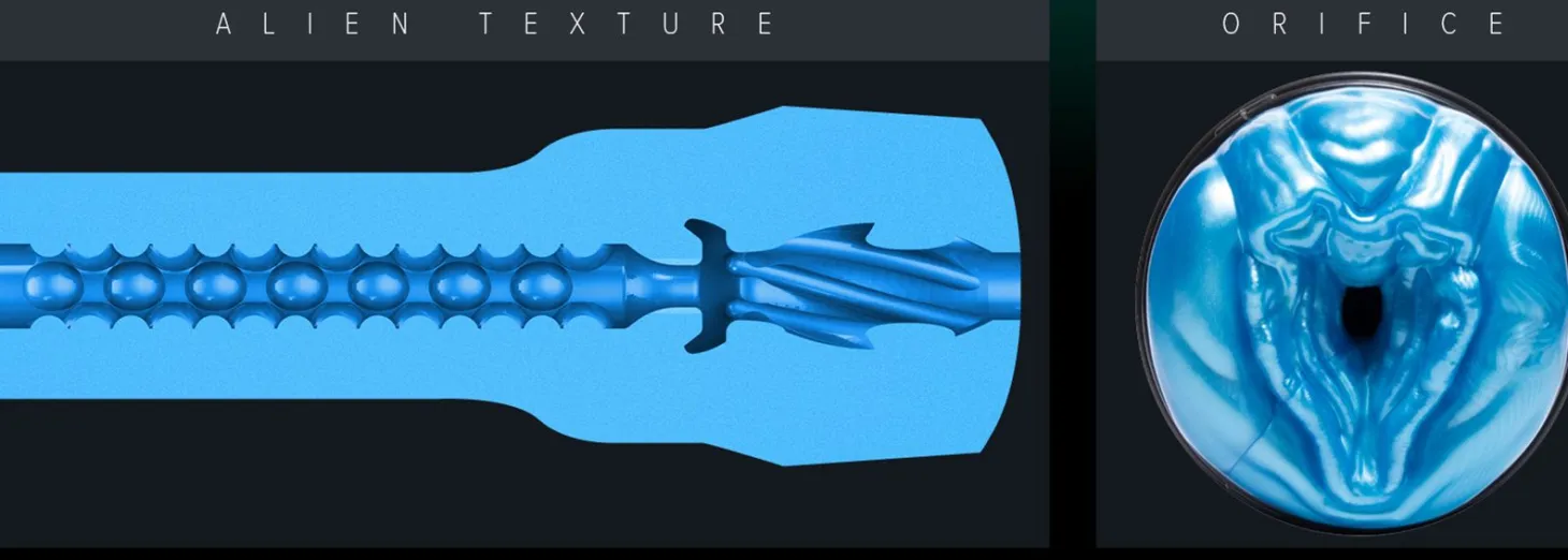 Fleshlight - Masturbateur alien - Bleu
