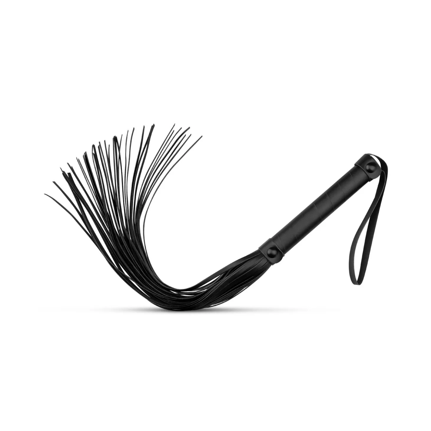 Fouet en simili-cuir - Noir