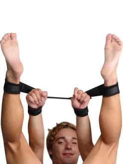 Frisky - Sangle de contention ajustable avec 4 menottes - Noir