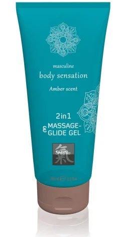 Gel de massage et glisse 2 en 1 - Ambre
