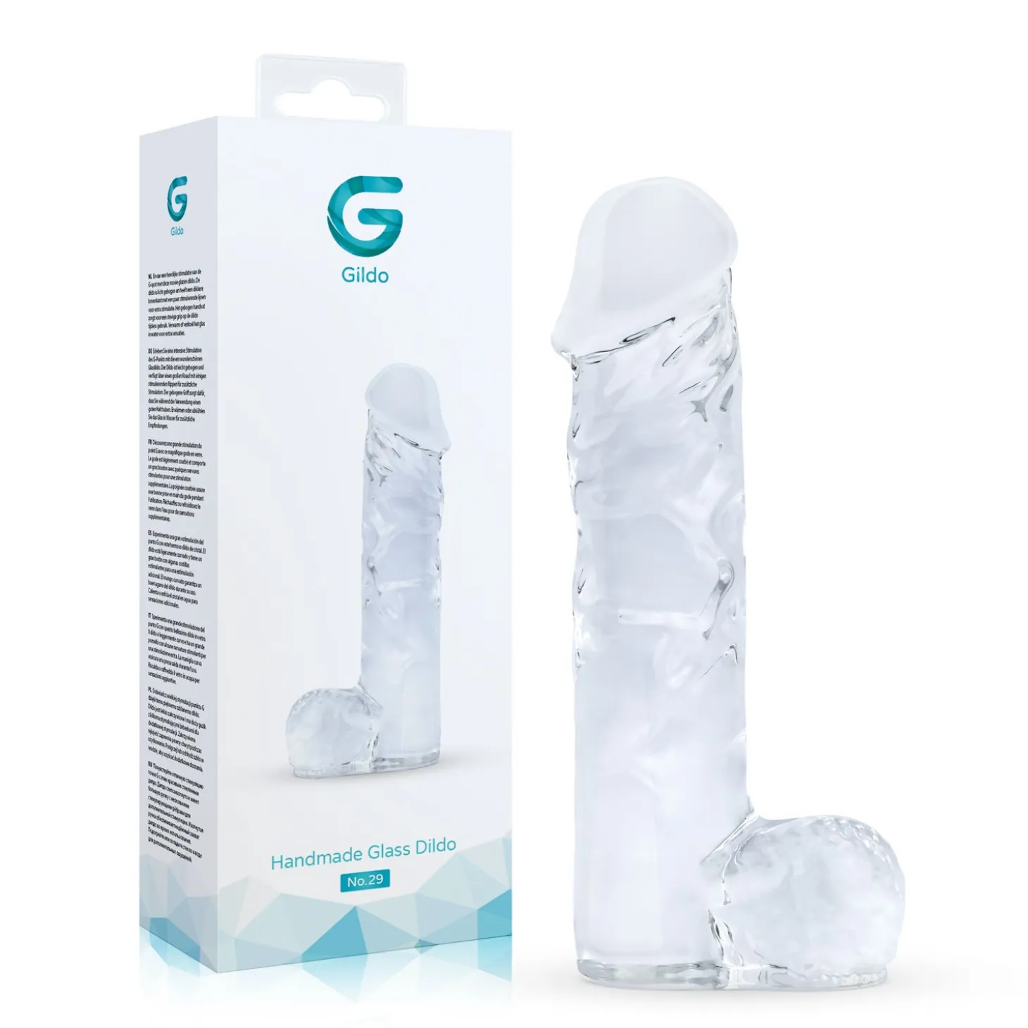Gildo - Dildo en Verre Réaliste No. 29 - 18 cm