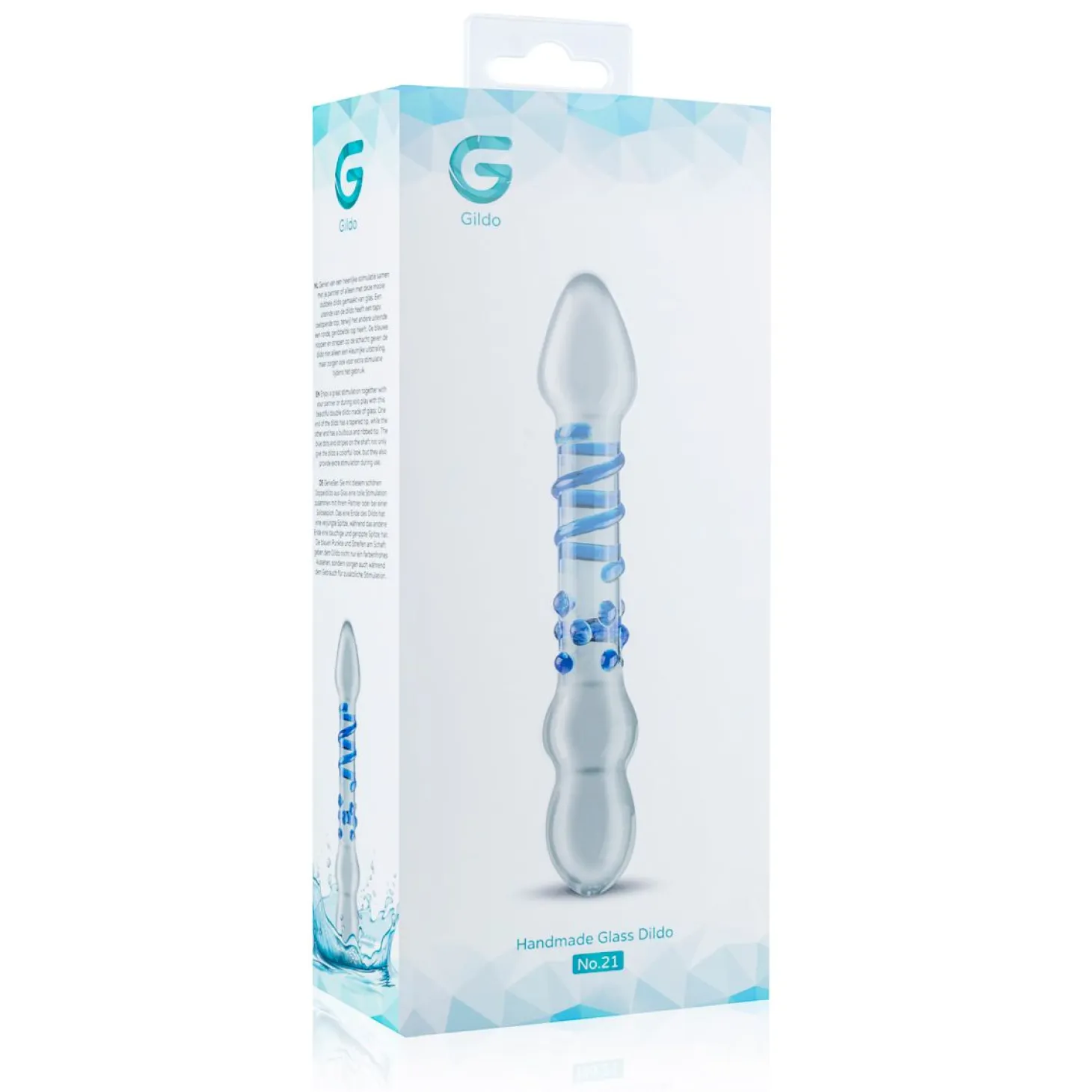 Gildo - Gode en verre N° 21 - 19 cm