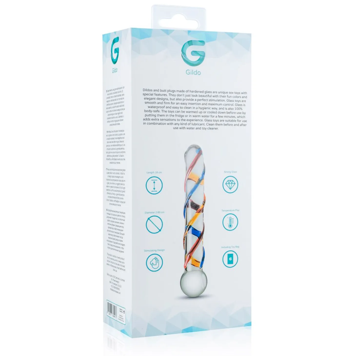 Gildo - Gode en verre N° 10 - 18 cm