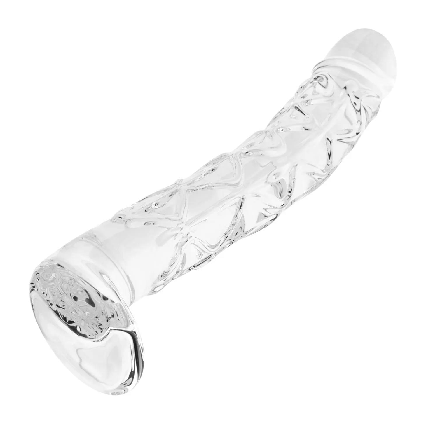 Gildo - No. 36 Gode en Verre Texturé - 19 cm
