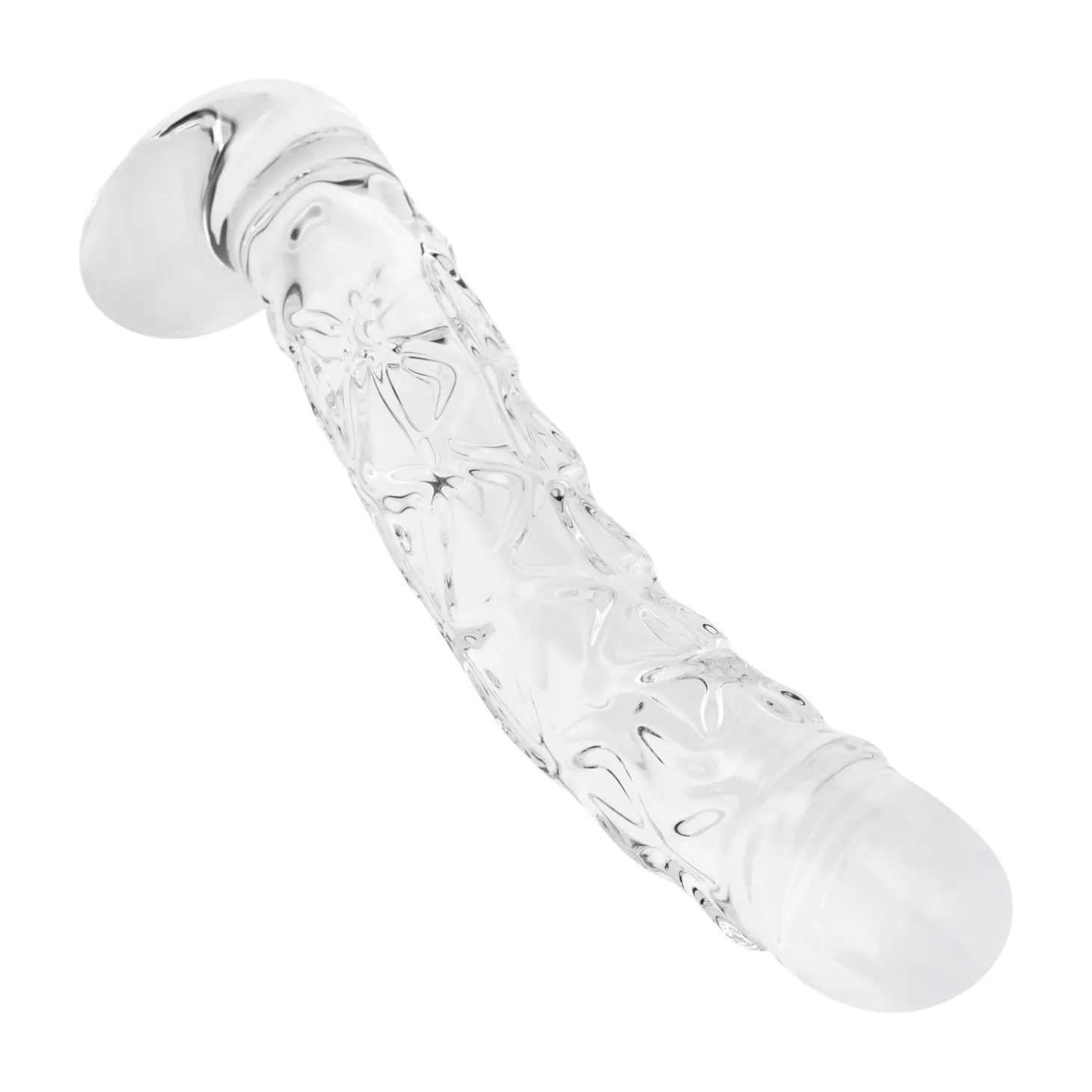 Gildo - No. 36 Gode en Verre Texturé - 19 cm