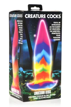 Glow-in-the-dark Unicorn Tongue Dildo