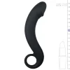 Gode de prostate en silicone noir - 17,5 cm