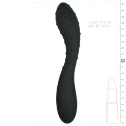 Gode double texturisé - 19 cm