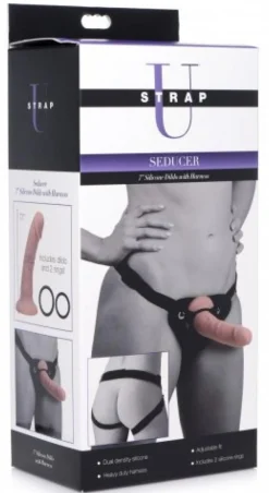 Gode en silicone Seducer avec harnais