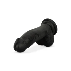 Godemiché avec testicules 12 cm - Noir