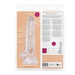 Godemiché en gel avec testicules - 17 cm
