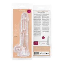 Godemiché en gel avec testicules - 19 cm