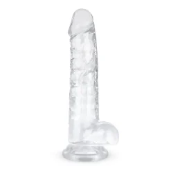 Godemiché en gel avec testicules - 19 cm