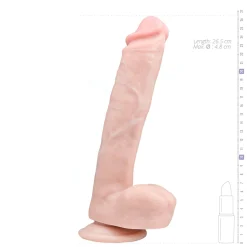 Godemichet de texture de peau réaliste - 26,5 cm