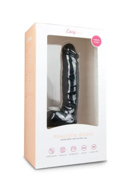 Godemichet réaliste de 22,5 cm - EasyToys - Noir