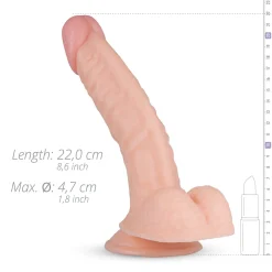 Gode réaliste Derek - gode ventouse - 22 cm