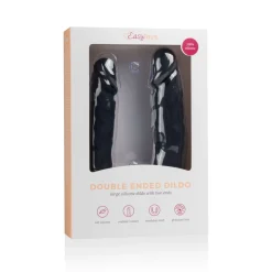Gode réaliste à double extrémité Noir - 40 cm