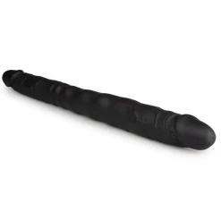 Gode réaliste à double extrémité Noir - 40 cm