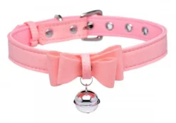 Golden Kitty Collier avec grelot félin - Rose