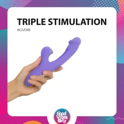 Good Vibes Only - Tess Vibromasseur Lapin avec Stimulateur du Point G