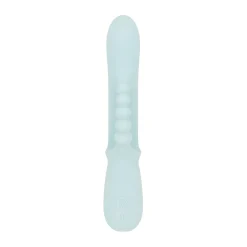 Good Vibes Only - Triple Stimulation Vibe - Soft Silicone - Bleu