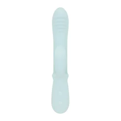 Good Vibes Only - Triple Stimulation Vibe - Soft Silicone - Bleu