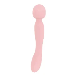 Good Vibes Only - Vibromasseur Baguette Double Face - Soft Silicone - Rose