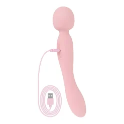 Good Vibes Only - Vibromasseur Baguette Double Face - Soft Silicone - Rose