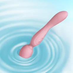 Good Vibes Only - Vibromasseur Baguette Double Face - Soft Silicone - Rose