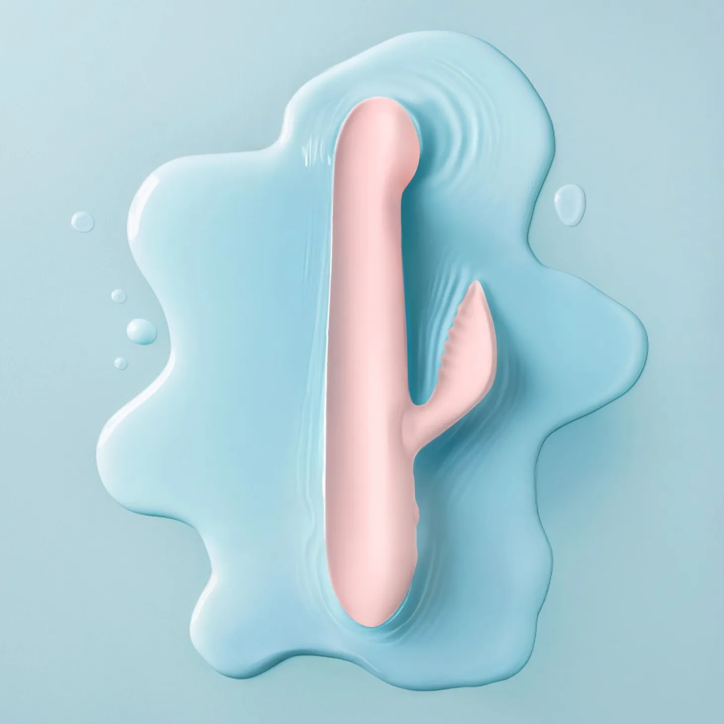 Good Vibes Only - Vibromasseur Poussant - Silicone Doux - Rose