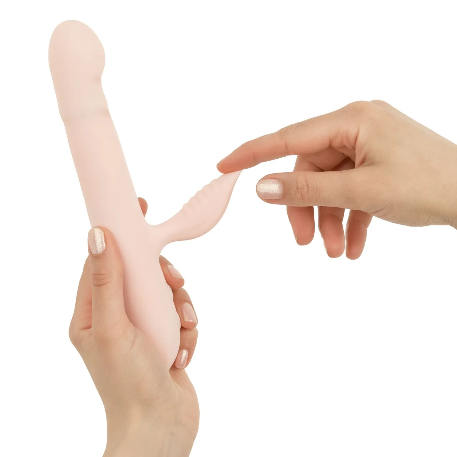 Good Vibes Only - Vibromasseur Poussant - Silicone Doux - Rose