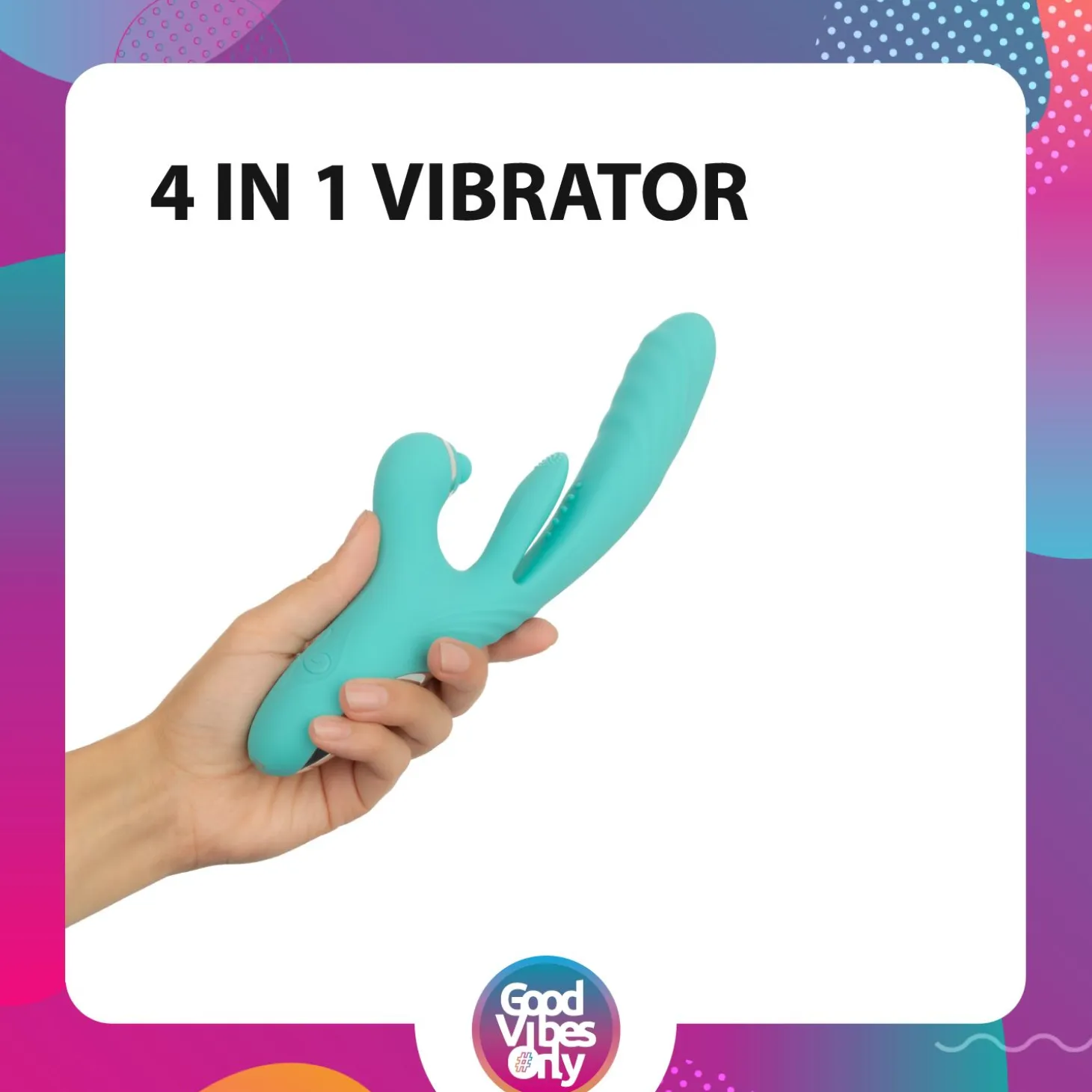 Good Vibes Only - Vibro rabbit va-et-vient "Lisa" - Turquoise