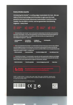 Handy - Masturbateur connecté avec manchon ajustable - Noir