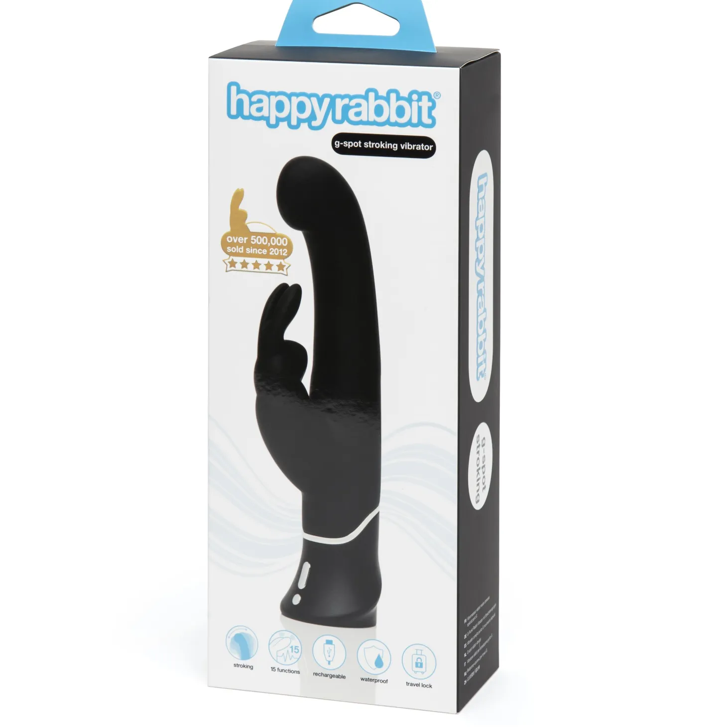 Happy Rabbit – G-Spot Stroker Rabbit Vibromasseur Lapin – Noir